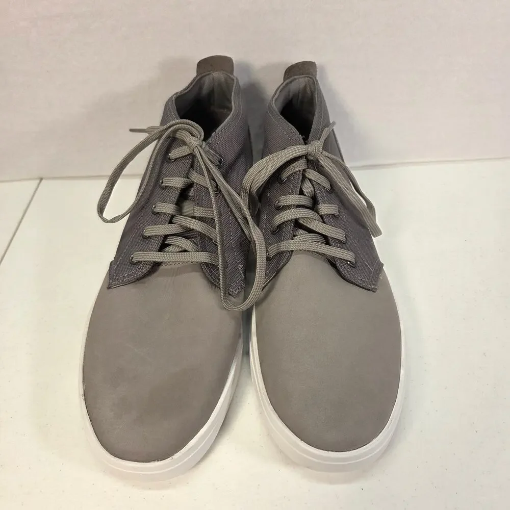 Timberland Gray Chukka Sneakers Mens 10 Nubuck Canvas Lace Up Casual Shoes NWT